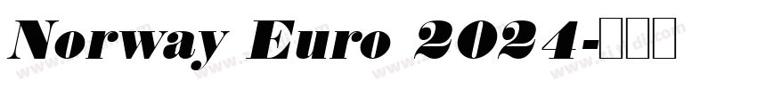 Norway Euro 2024字体转换